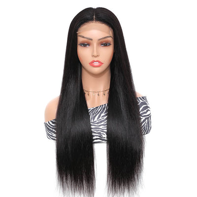 Morichy Transparent Straight 4x4 Lace Closure Wigs Pre Plucked Indian Human Hair Wig