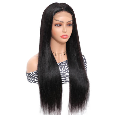 Morichy Straight 4x4 Transparent Lace Closure Wigs Malaysian Virgin Hair