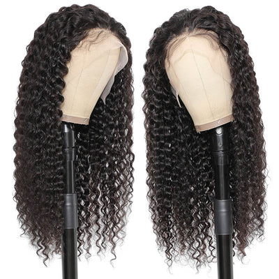 Morichy 13x4 Lace Front Wigs Curly Human Hair Wig Brazilian Virgin Hair Wigs