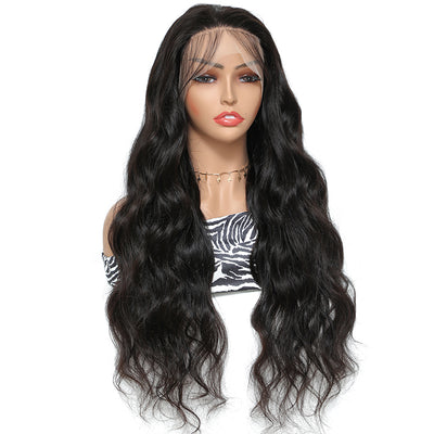 Morichy 13x4 transparent Body Wave lace frontal wigs Peruvian human hair