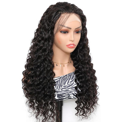 Morichy Malaysian Virgin Hair 13x4 Transparent Deep Wave Lace Front Wigs