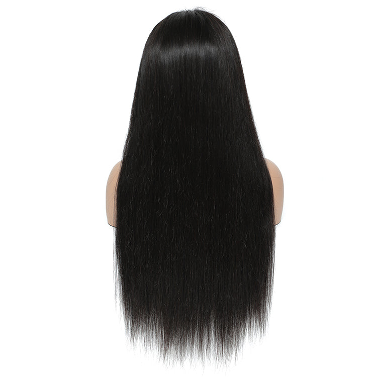 Morichy 13x4 transparent front wigs 100% pre plucked Brazilian Straight human hair
