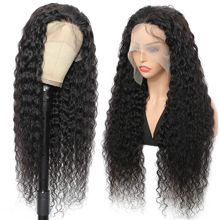 Morichy 13x4 Transparent Water Wave Lace Front Wig Brazilian Human Hair Wigs