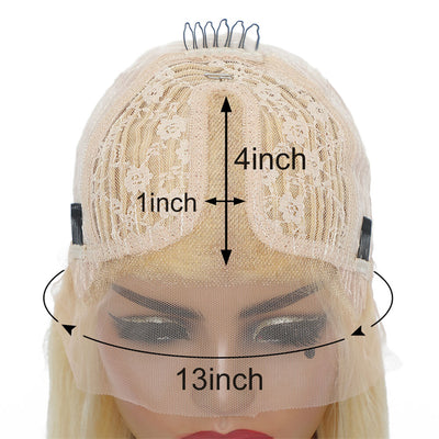 Morichy 13x4x1 Straight Lace Frontal Wig T-part 150% Density Human Hair Lace Wigs