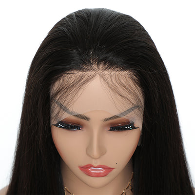 Morichy Straight human hair transparent 13x4x1 T Part lace frontal wig