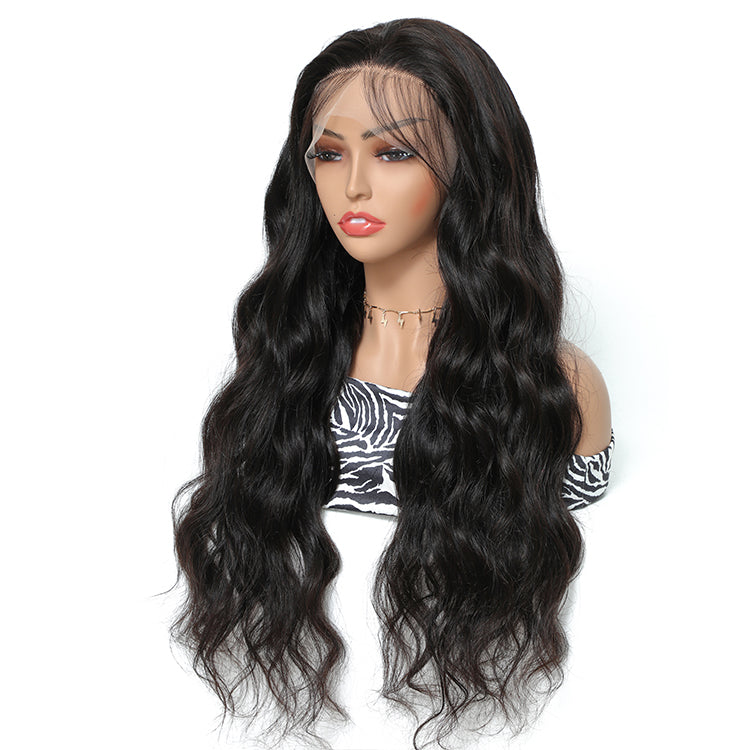 Morichy 13x6 Transparent Lace Frontal Wig Body Wave Pre Plucked Brazilian Human Hair Wigs