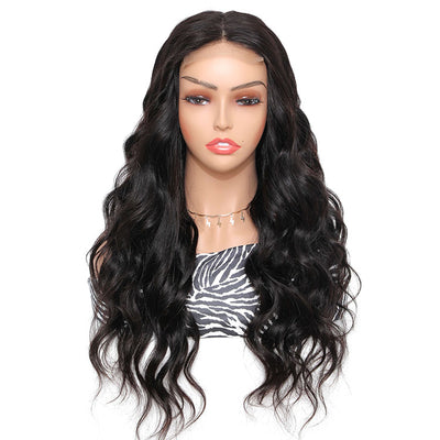 Morichy Body Wave transparent 4x4 lace closure wig pre plucked Brazilian human hair