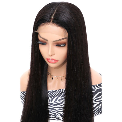 Morichy 4x4 Straight transparent lace closure wigs pre pucked Indian human hair