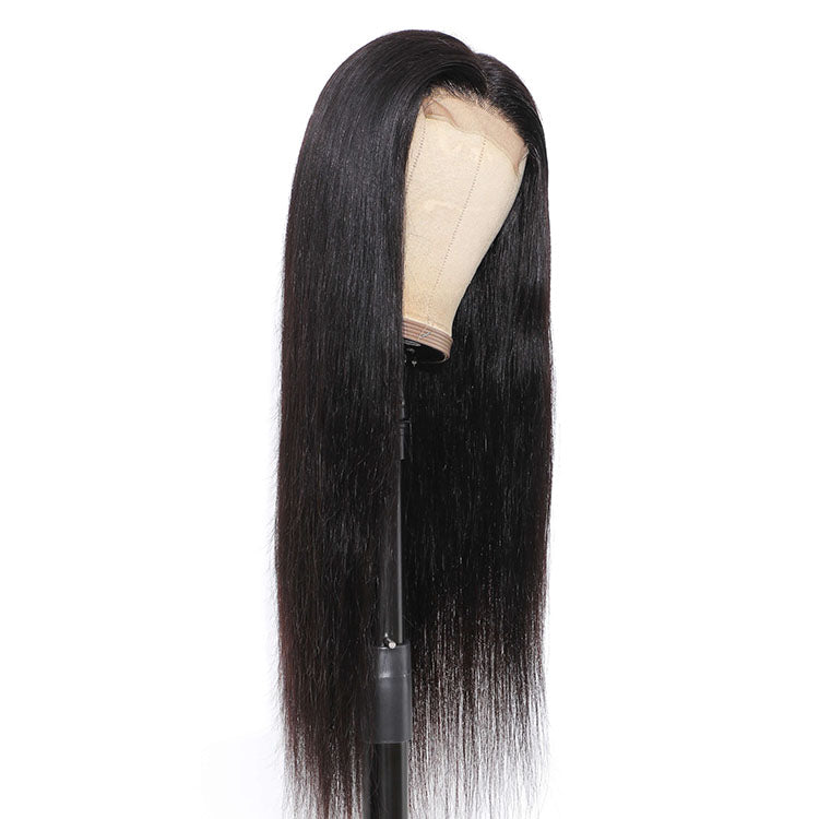 Morichy 4x4 transparent lace closure wig pre plucked glueless Straight human hair