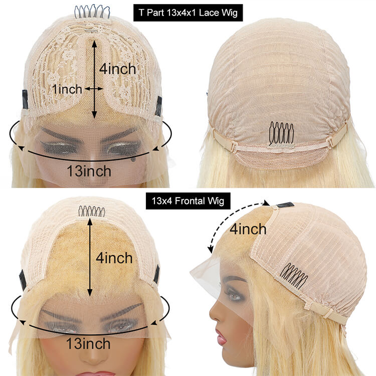 Morichy 613 Blonde Body Wave 13x4 Frontal and T Part Lace Front Human Hair Wig