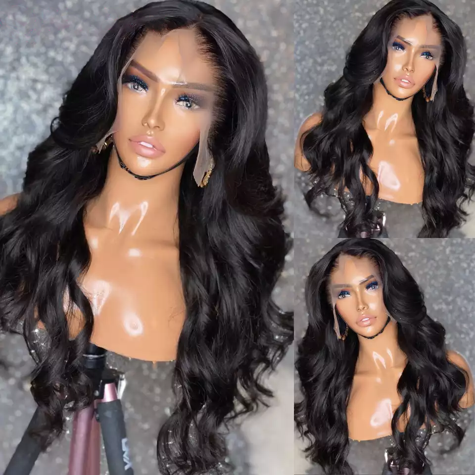 Morichy Transparent 13x4 Lace Front Wig Body Wave Pre plucked Brazilian human hair