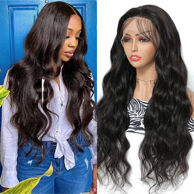 Morichy Body Wave 13x6 transparent lace front human hair wigs 100% pre plucked human hair