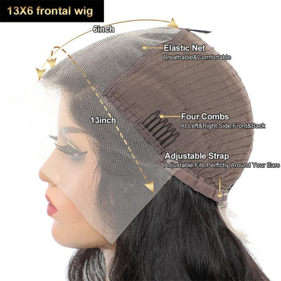 Morichy Body Wave 13x6 transparent lace front human hair wigs 100% pre plucked human hair