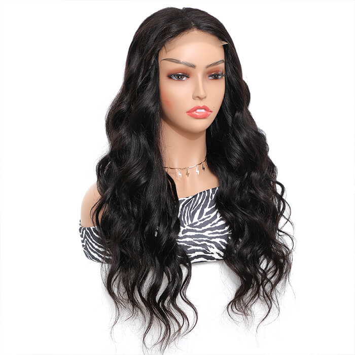 Morichy Body Wave 5x5 Transparent Lace Closure Wigs Malaysian Human Hair Wigs