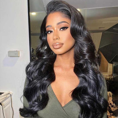 Morichy Body Wave Transparent Lace Front Wig 13x6 Peruvian Human Hair Frontal Wigs
