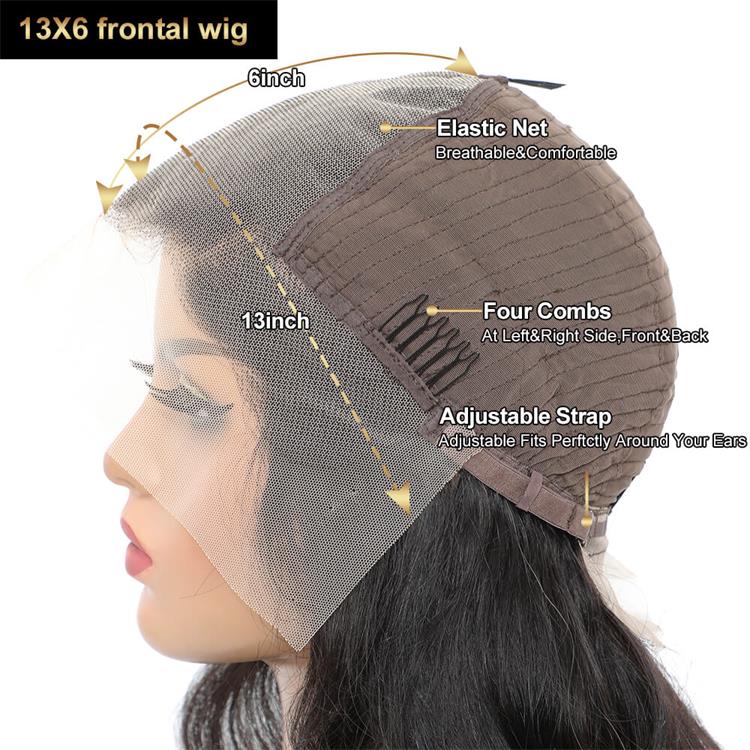 Morichy Body Wave 13x6 transparent lace front wig Peruvian human hair frontal wigs