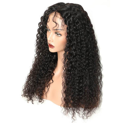 Morichy Curly 4x4 Lace Closure Transparent Wigs 100％ Peruvian Virgin Hair