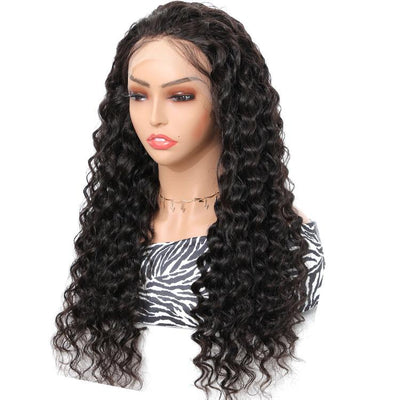 Morichy Deep Wave Frontal Wigs 13x4 Lace Frontal Remy Human Hair Wig