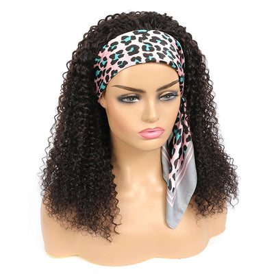 Glueless Curly Headband Human Hair Wig Morichy No Lace Wigs