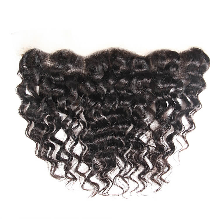 Morichy Deep Wave 3 Bundles Virgin Human Hair With 13x4 Transparent Lace Frontal