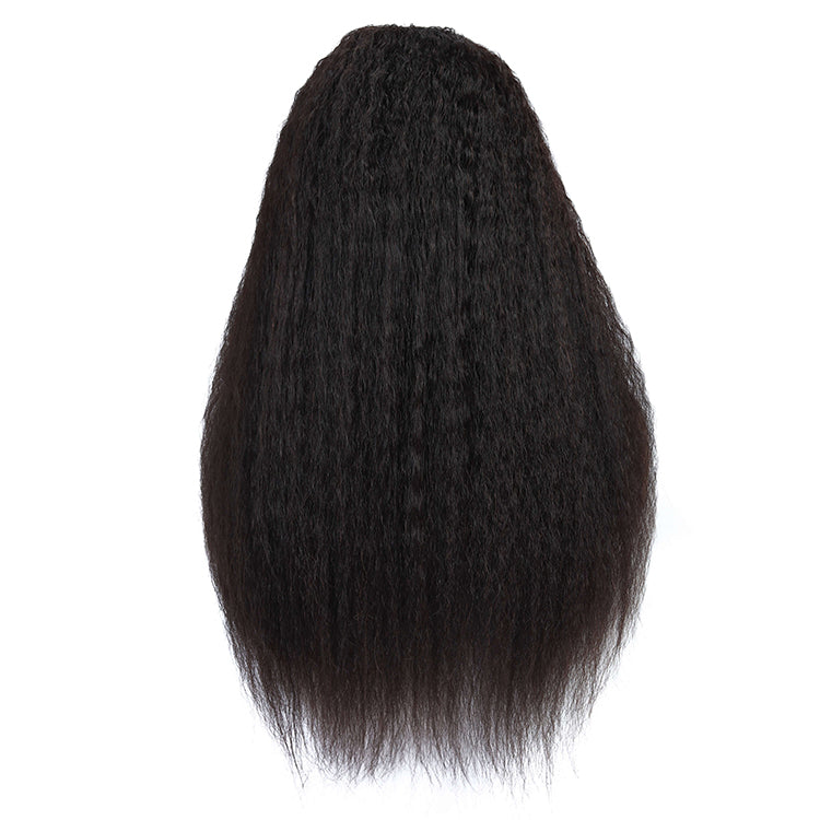 Morichy Kinky Straight headband wig Brazilian human hair non-lace wigs