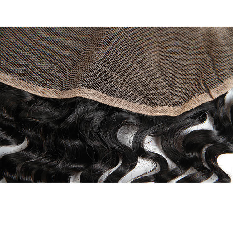 Morichy Curly Transparent Lace Frontal 13x4 Remy Virgin Human Hair Ear to Ear Frontal 10-20in