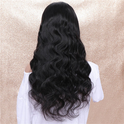 Morichy U Part Middle Part Wig Body Wave Black Human Hair 150% Density Wigs