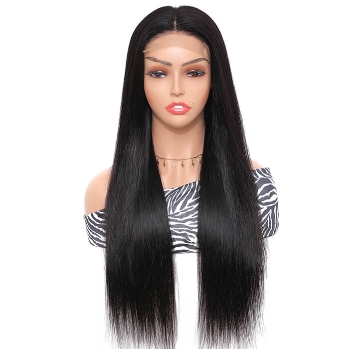Morichy Straight 5x5 Transparent Lace Closure Wig Peruvian Straight Human Hair Wigs