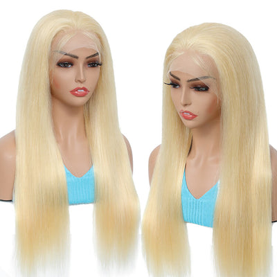 Straight Human Hair 613 Blonde 13x4 Lace Frontal Wigs - Morichy Hair
