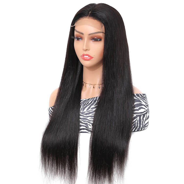 Straight hair Transparent 4x4 Lace Closure Human Hair Wigs - Morichy