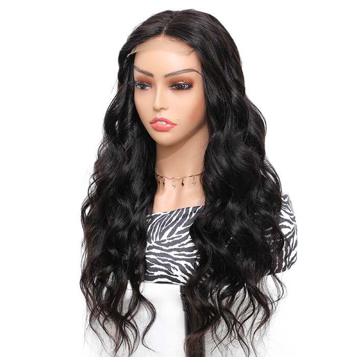 Morichy Transparent Body Wave 5x5 Lace Closure Wigs Long Brazilian Human Hair Wig