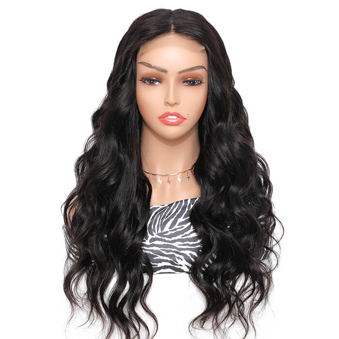Morichy Transparent Body Wave 5x5 Lace Closure Wigs Long Brazilian Human Hair Wig