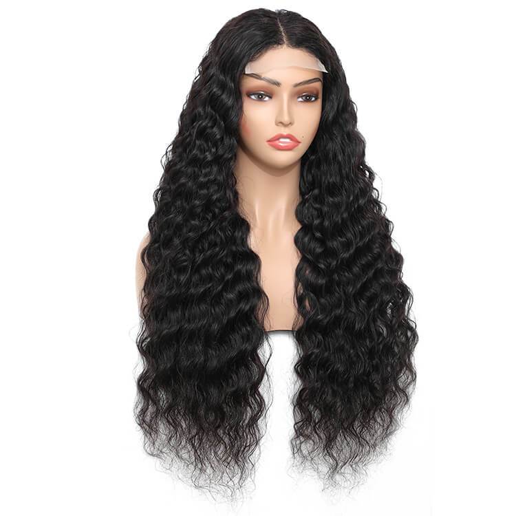 Morichy Transparent Loose Deep Wave Premium Human Hair 4x4 Lace Closure Wigs