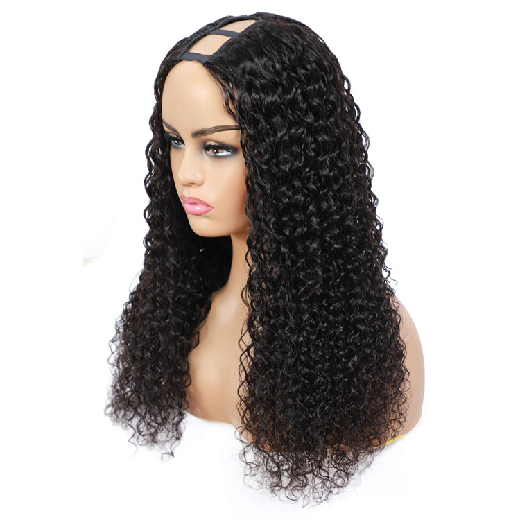 Morichy Curly U Part Human Hair Wig No Glue No Lace Front Needed