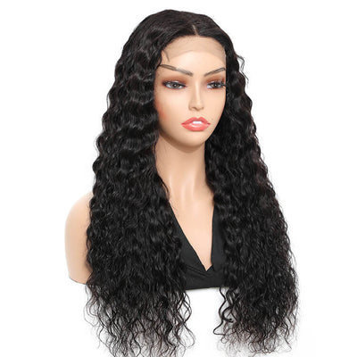 morichy Water Wave 4x4 transparent lace closure wig