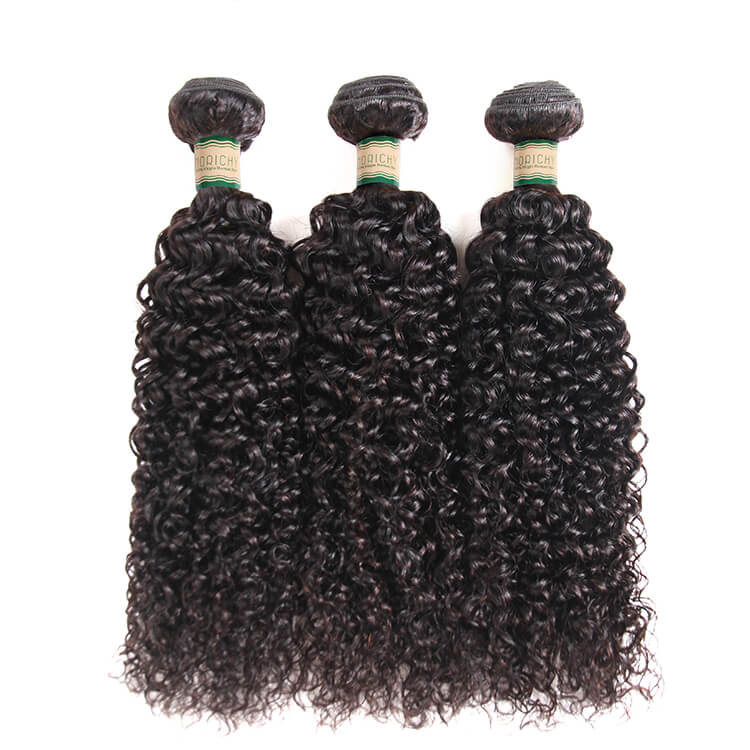 Morichy Curly Virgin Hair 3 Bundles With 4x4 Lace Closure Brazilian Human Hair