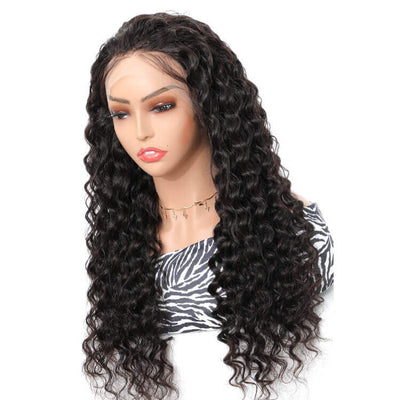 Morichy Malaysian Virgin Hair 13x4 Transparent Deep Wave Lace Front Wigs