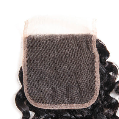 Morichy Invisible Transparent HD Deep Wave 4x4 Lace Closure 100% Unprocessed Virgin Human Hair