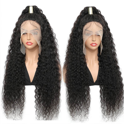 Morichy 13x4 Lace Front Wigs Malaysian Water Wave Human Hair Wig Pre Plucked