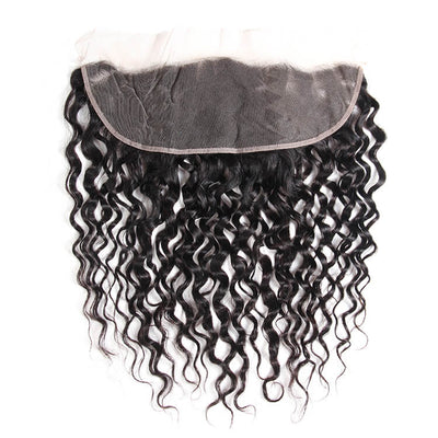 Morichy Water Wave 4 Bundles Human Virgin Hair wet n wavy With 13x4 Lace Frontal