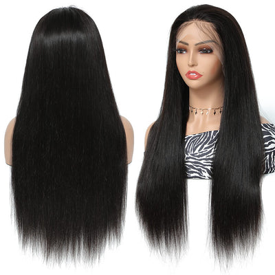 Straight 13x4 Transparent Frontal Human Hair Wig - Morichy.com